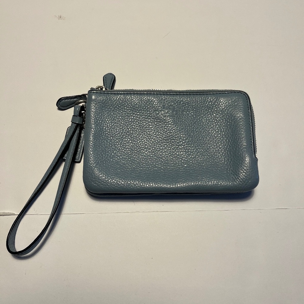 Coach Baby Blue Wristlet